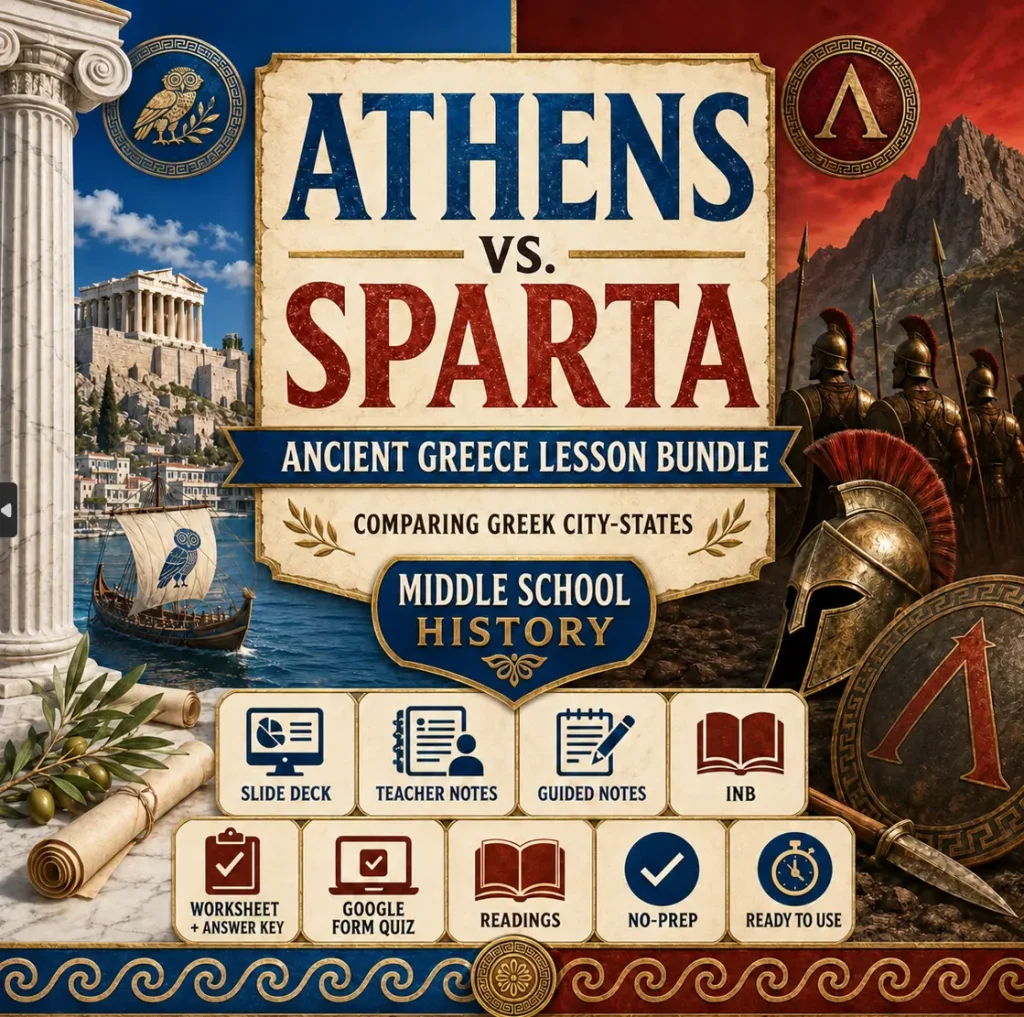 lesson spatar athen ancient greece history unit grade 6