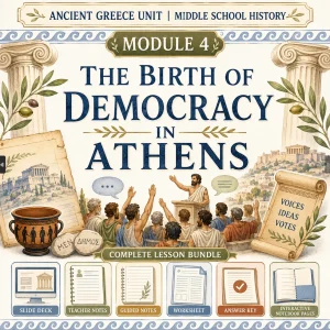 the birth of democracy in athens lesson of ancient greece unit middle school history